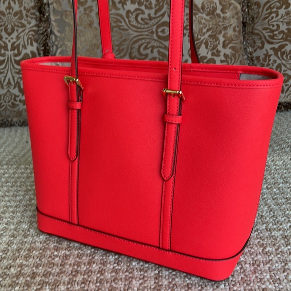 Michael Kors Jet Set Travel Sm Leather Top Zip Shl - Picture 4 of 16